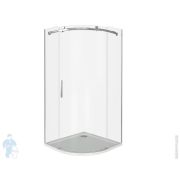 Уголок душевой GOOD DOOR BAS GALAXY R (90х90) полукруглый, одна раздвижная дверца, без поддона