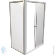 Душевой уголок Радомир Верчелли (1190х810х1800) стекла матовые, профиль белый, без поддона