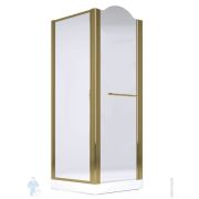 Душевой уголок Migliore DIADEMA (900х900х1950) стекло матовое, бронза 22671
