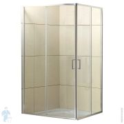 Душевой уголок BelBagno Uno (1000х800х1950) UNO-195-AH-2-100/80-C-Cr стекло прозрачное,профиль хром