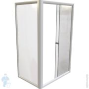 Душевой уголок Радомир Верчелли (1190х810х1800) стекла прозрачные, профиль белый, без поддона