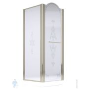 Душевой уголок Migliore DIADEMA (900х900х1950) стекло матовое+декор, хром 22685