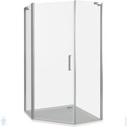 Уголок душевой GOOD DOOR BAS FANTASY PNT-90-C-CH (90х90) 5угольный, без поддона, прозрачное стекло