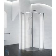 Душевой уголок BelBagno Acqua (885-900x885-900x1950) R-2-90-C-Cr полукруг, стекло прозр/хром