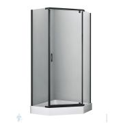 Душевой уголок WasserKRAFT Wiese 900x900x2000 стекло прозрачное/профиль черный 84P11