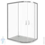 Уголок душевой GOOD DOOR BAS INFINITY R-120-C-CH (80х120) полукруглый, стекло прозрачное 6мм