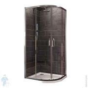 Душевой уголок HUPPE X1 90х90х190 R50 профиль серебро/стекло прозрачное Anti-Plaque 140602.069.322