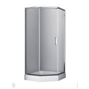 Душевой уголок WasserKRAFT Naab 1000x1000x2000 стекло прозрачное/профиль серебристый 86S38
