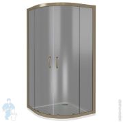 Уголок душевой GOOD DOOR BAS JAZZE R-90-B-BR (90х90) полукруглый, с тонированным стеклом бронза
