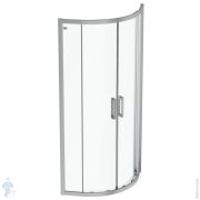 Душевой уголок Ideal Standard CONNECT 2 Quadrant (800х800х1950) полукруг, прозрач /алюминий K9250EO