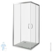 Уголок душевой GOOD DOOR BAS INFINITY CR -100-C-CH (100х100) квадратный, стекло прозрачное 6мм