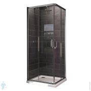 Душевой уголок HUPPE X1 100х100х190 проф.серебро/стекло прозрачное, покр. Anti-Plaque 140104.069.322
