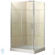 %Душевой уголок BelBagno Uno (1000х900х1850) UNO-AH-1-100/90-C-Cr прямоугольный, стекло прозрачн/хром
