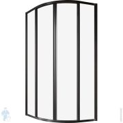 Душевой уголок RAVAK SUPERNOVA SKCP4-80 (795x795x1950) раздвижные двери, стекло, черный+Transparent