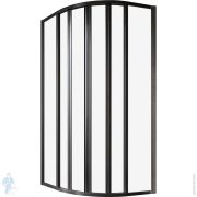 Душевой уголок RAVAK SUPERNOVA SKKP6-80 (795х795х1950) раздвижные двери, стекло, черный+Transparent