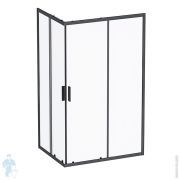 Душевое ограждение AM.PM Gem S 120x90, стекло прозрачное, профиль чер. мат. W93G-404-120290-BT