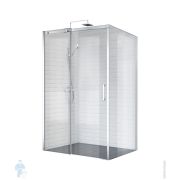 Душевой уголок BelBagno Acqua (1084-1114x785-800x1950) AH-1-110/80-C-Cr стекло прозрачное/хром