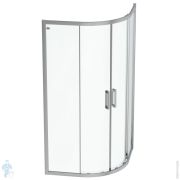 Душевой уголок Ideal Standard CONNECT 2 Quadrant (1000х1000х1950) полукруг, прозрач /алюм. K9252EO