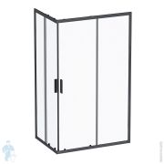 Душевое ограждение AM.PM Gem S 120x80, стекло прозрачное, профиль чер. мат. W93G-404-120280-BT