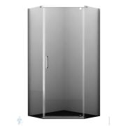 Душевой уголок WasserKRAFT Leine 35P38 (1000х1000х2000) стекло прозрачное/профиль серебристый