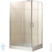 Душевой уголок BelBagno Uno (1000х800х1950) UNO-195-AH-2-100/80-P-Cr прямоугольный,стекло прозр/хром