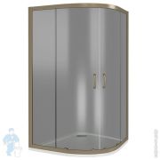 Уголок душевой GOOD DOOR BAS JAZZE R-120-B-BR (80х120) полукруглый, с тонированным стеклом бронза