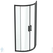 Душевой уголок Ideal Standard CONNECT 2 Quadrant (800х800х1950) полукруг,прозрач /черный K9250V3