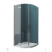 Душевой уголок BelBagno Kraft (885-900x885-900x1950) R-2-90-C-Cr стекло прозрачное, профиль хром