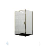 Душевой уголок WasserKRAFT Aisch 1200x1000x2000 стекло прозрачное/профиль матовое золото 55P10