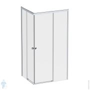 Душевое ограждение AM.PM X-Joy Square Slide 784х984х1900 хром мат/стекло прозрачн. W94G-403-10080-MТ