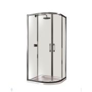 Душевой уголок HUPPE Aura Elegance 900х900х2000 R500, глянц.хром/стекло прозрачное 402422.092.321