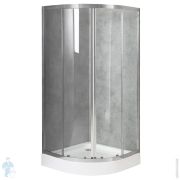 Душевой уголок BelBagno DUE-R-2-80-C-Cr (800x800x1900) стекло прозрачн/профиль хром