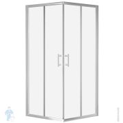 Душевой уголок Радомир (1200х800х1960) левый, стекло прозрачное, профиль белый, высокий поддон