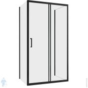 Душевой уголок CEZARES SLIDER (800х1000-1100х1950) стекло серое/профиль оружейная сталь SLIDER-AH-1-80-100/110-GRIGIO-GM