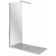 Душевое ограждение GOOD DOOR BAS WALK IN SP-110-C-CH (1100х1950) стекло прозрачное/профиль хром