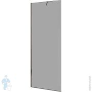 Душевая перегородка CEZARES LIBERTA (1100х1950) LIBERTA-L-1-TB-110-GR-Cr стекл. графит., проф. хром LIBERTA-110-GR-PACK+LIBERTA-TB/WL/SW-Cr