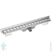 Душевой канал RAVAK 10° OZW 850 с решеткой 850х60мм, к стене, с сифоном, нерж.сталь/нерж.сталь