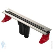 Душевой лоток BERGES SUPER Slim 600 мат.хром, верт. выпуск S-сифон D50/105мм Н50мм, 090052