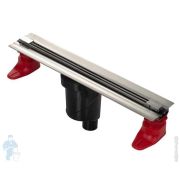 Душевой лоток BERGES SUPER Slim 600 хром глянец, верт. выпуск S-сифон D50/105мм Н50мм, 091052