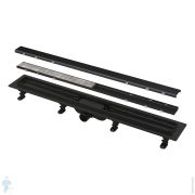 Душевой лоток Alcaplast APZ19BLACK-750 L=750мм черный матовый, для двусторонней решетки