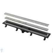 Душевой лоток Alcaplast APZ20-550 L=550мм с порогами из нерж.стали для двустор.решетки