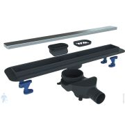 Душевой лоток BELBAGNO LUCE 90 см, горизонтальный выпуск BB-LD-LUCE-90-CR, матовый хром