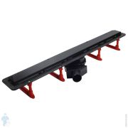 Уценка! Душевой лоток Pestan Confluo Frameless Line Black Glass 550мм решетка, 48л/мин, комб.затвор