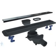 Душевой лоток BELBAGNO LUCE 70 см, вертикальный выпуск BB-LD-LUCE-70-NERO, черный матовый
