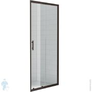 Душевая дверь CEZARES ECO (1180-1210х1900) O-BF-1-120-C-NERO стекло прозр/профиль черный матовый