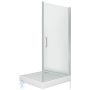 Дверь душевая GOOD DOOR BAS PANDORA DR-80-C-CH (80х185) распашн. дв., профиль хром/стекло прозрачное