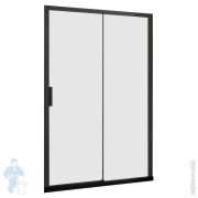 Душевая дверь Aquanet Pleasure 1200х2000 откатная, прозрачное стекло/профиль чёрный матовый 225498