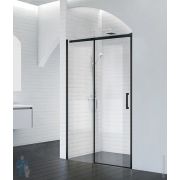 Дверь в нишу BelBagno Acqua 1184-1214х1950 ACQUA-BF-1-120-C-NERO раздв., стекло прозр./профиль черн