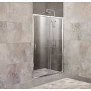 Дверь в нишу BelBagno Unique (1100-1250x1900) BF-1-110/125-C-Cr стекло прозрачное/профиль хром