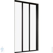 Душевая дверь RAVAK SUPERNOVA ASDP3-110 (1070-1110х1980) раздвижная, стекло, черный+Transparent